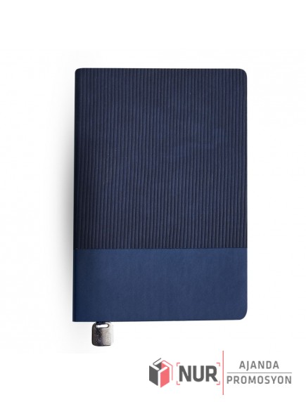 Kadife Dokulu Fitilli Tarihsiz Promosyon Defter 